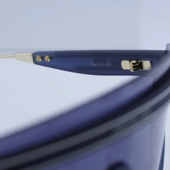 Dior DIORCLUB M2U 31B7 Shield Sunglasses - Matte Navy Blue - Picture 7 of 13